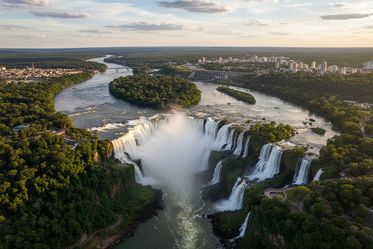 fazer uma imagem aerea de foz